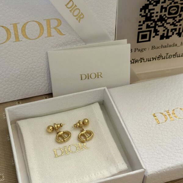 Dior Navy Earrings - Image 6