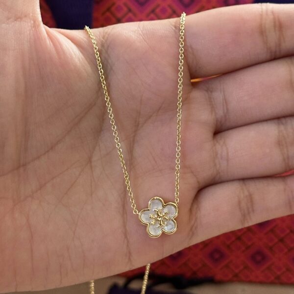 Tory Burch Kira Flowers Necklace - Image 5