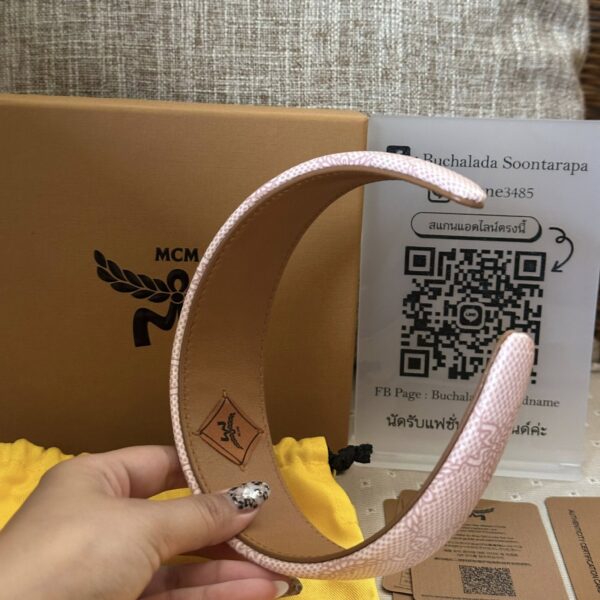 MCM Headband SILVER PINK LAURETOS - Image 6