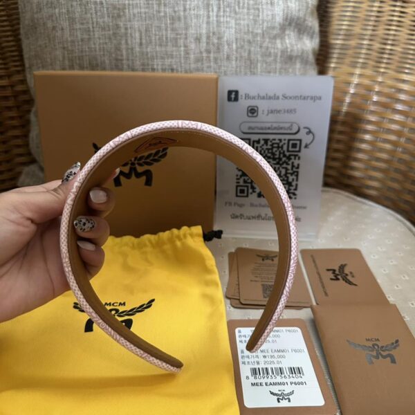 MCM Headband SILVER PINK LAURETOS - Image 7