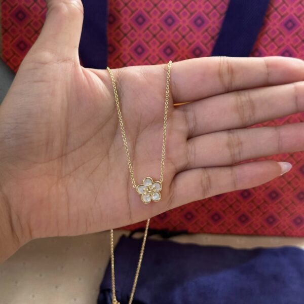 Tory Burch Kira Flowers Necklace - Image 4
