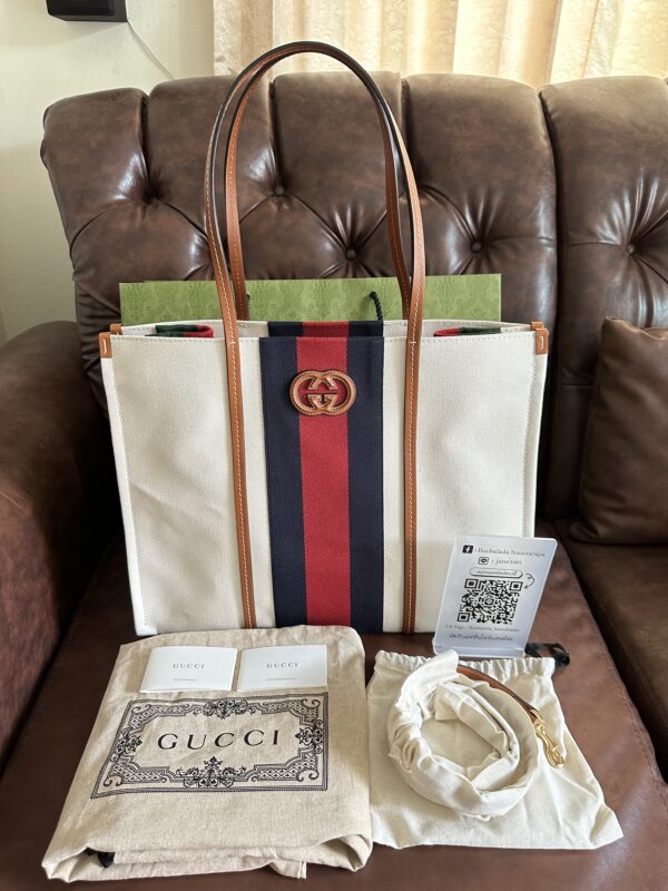 Gucci Interlocking G 727721 Fabric Tote
