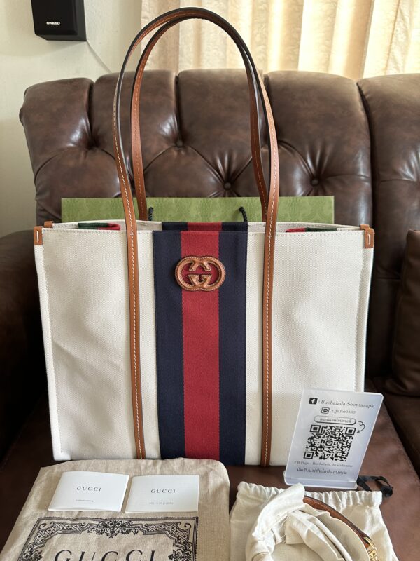 Gucci Interlocking G 727721 Fabric Tote - Image 3