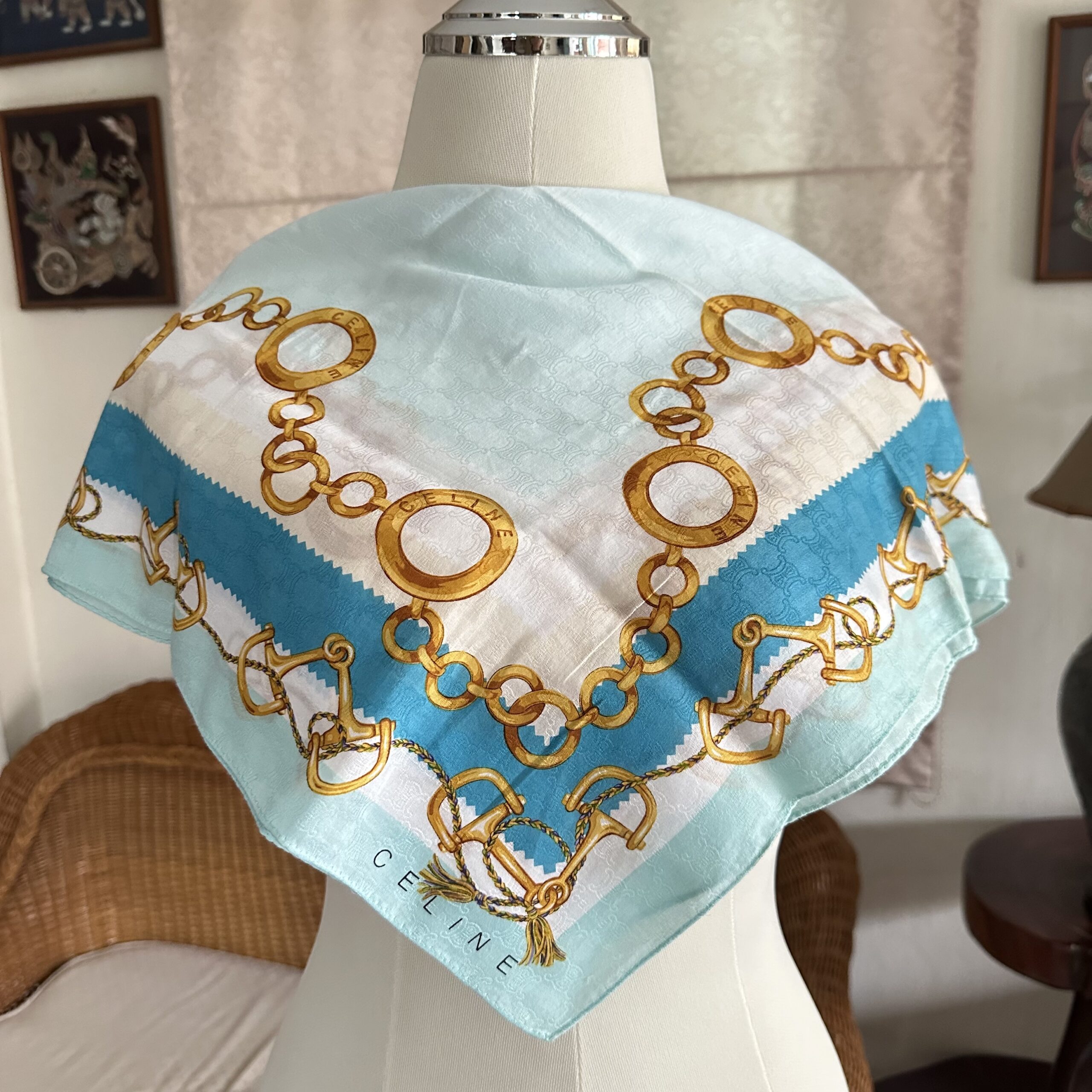 Celine cotton scarf 22
