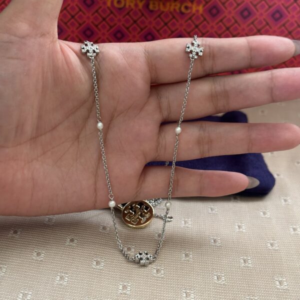Silver Hardwear Necklace Tory Burch - Image 4