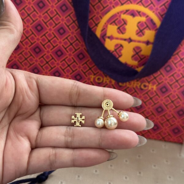 Pearl Front-Back Earring Tory Burch - Image 4