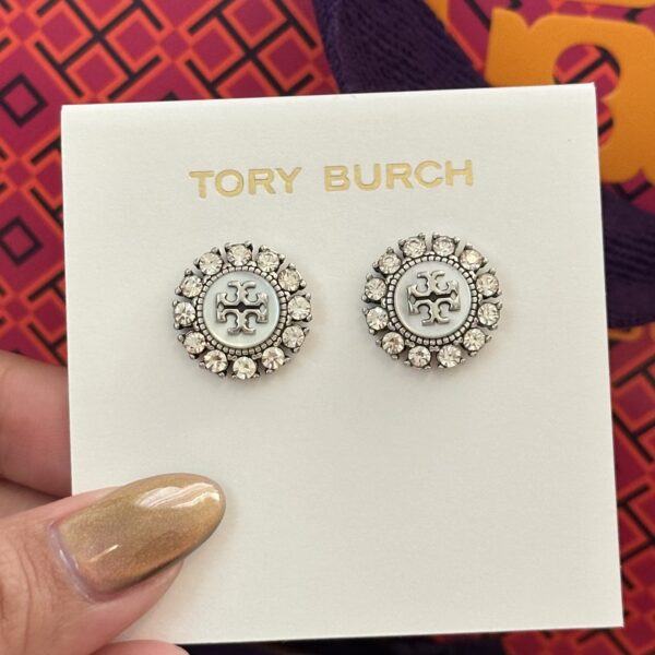 Tory Burch Kira Crystal Stud Earring - Image 8