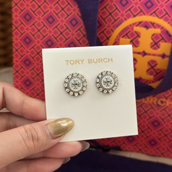Tory Burch Kira Crystal Stud Earring - Image 6