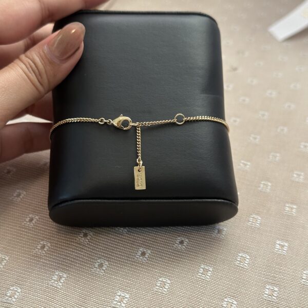 Dior Logo & Crystal Metal Bracelet - Image 8