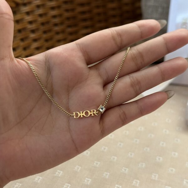 Dior Logo & Crystal Metal Bracelet - Image 5