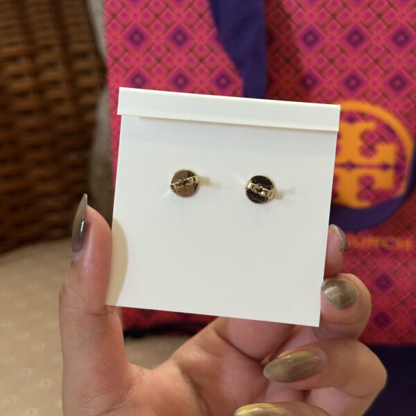 Miller Pavé Stud Gold Earrings Tory Burch - Image 5