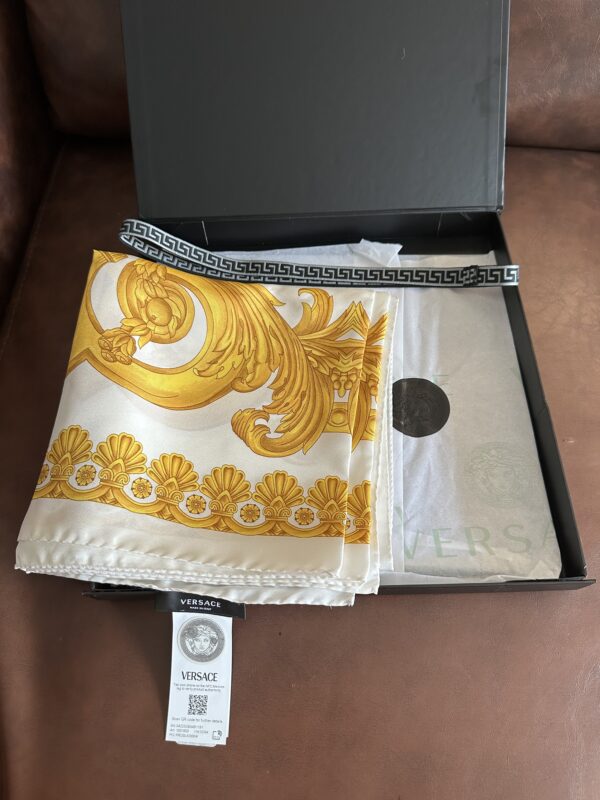 Versace Silk Scarf size 35 - Image 9