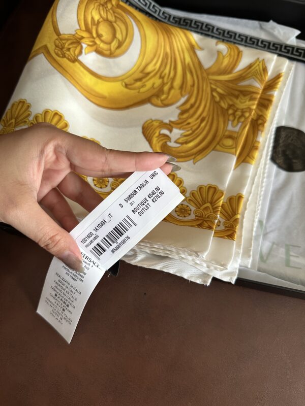 Versace Silk Scarf size 35 - Image 7