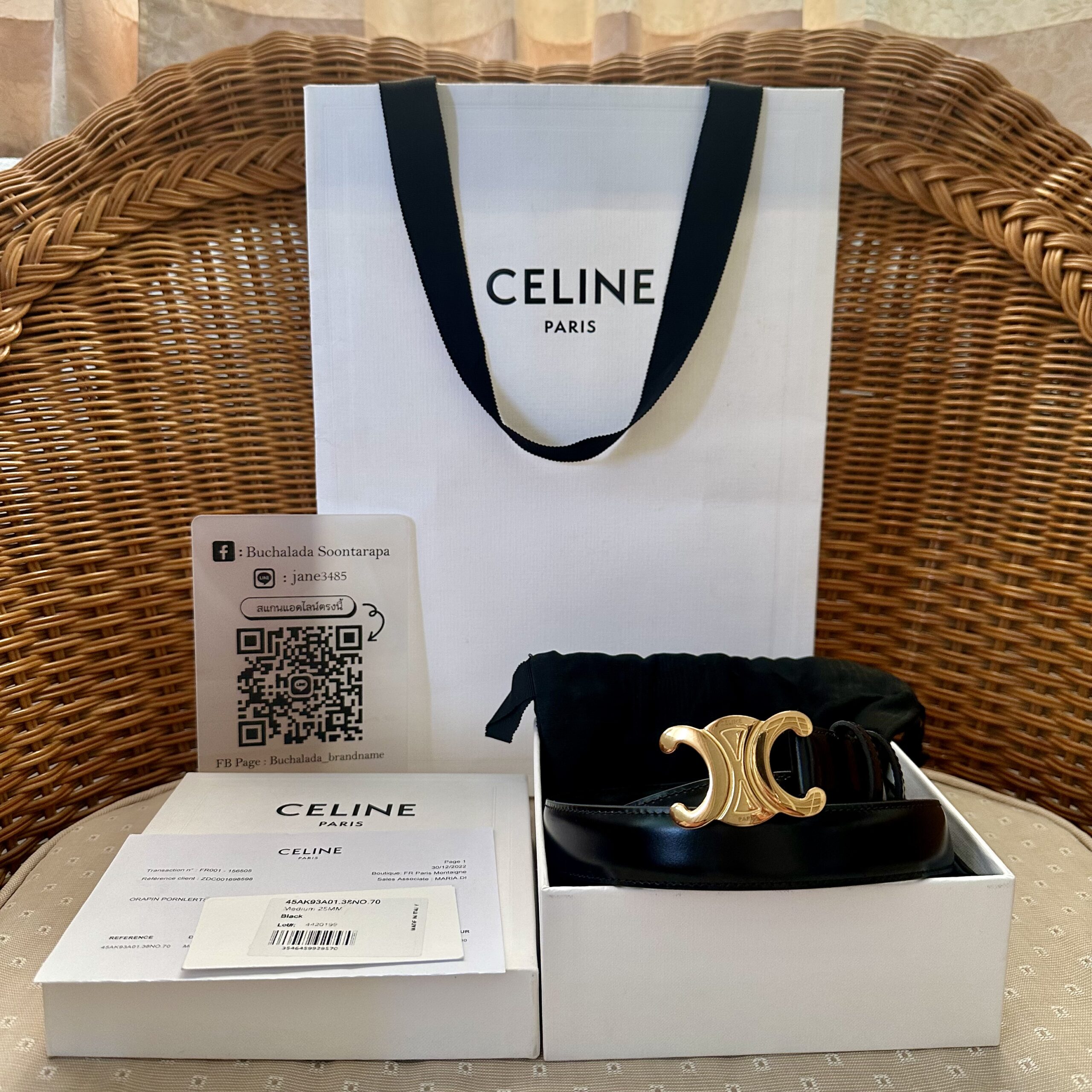 Celine Triomphe Belt