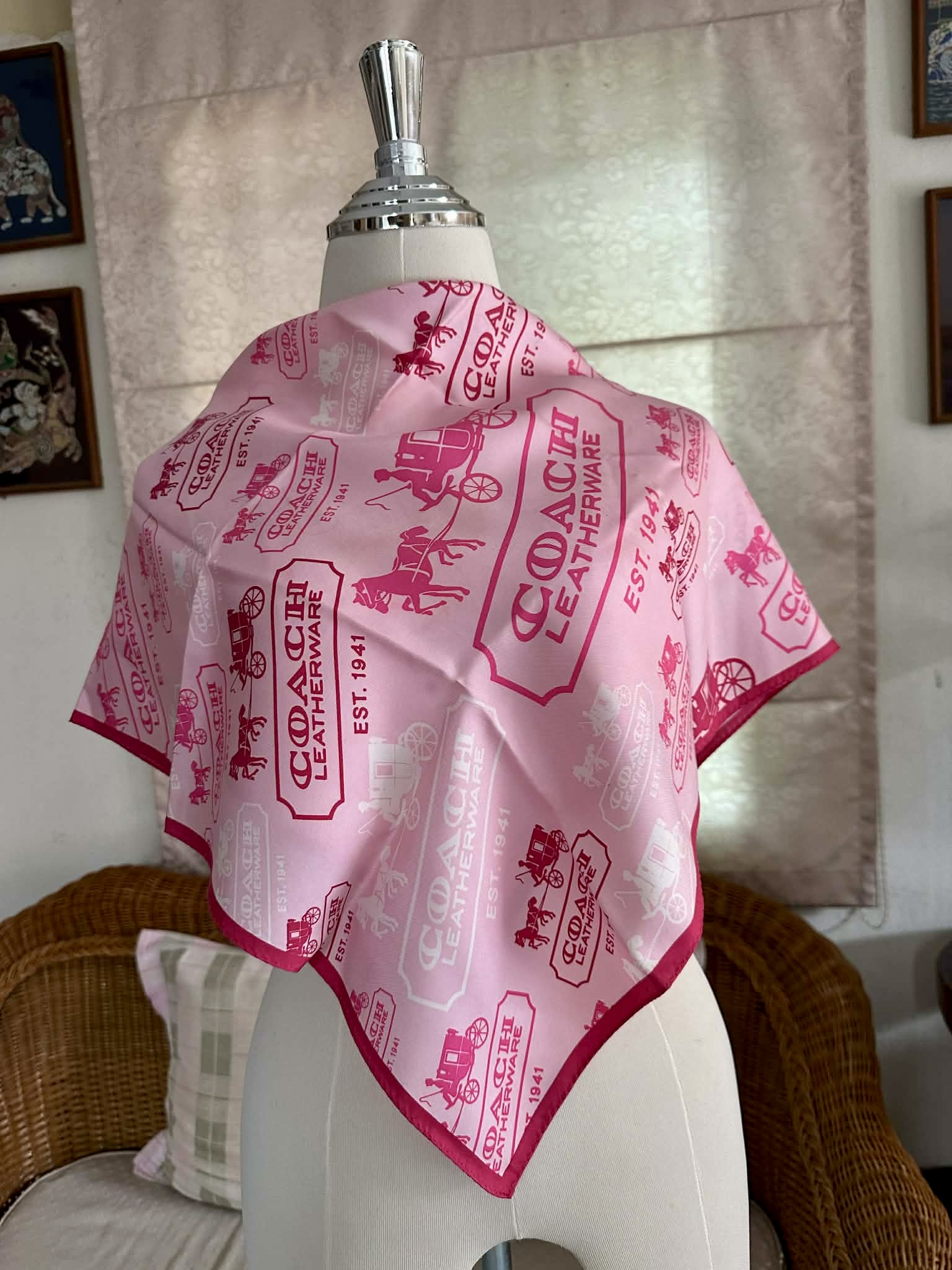 Coach silk scarf 27