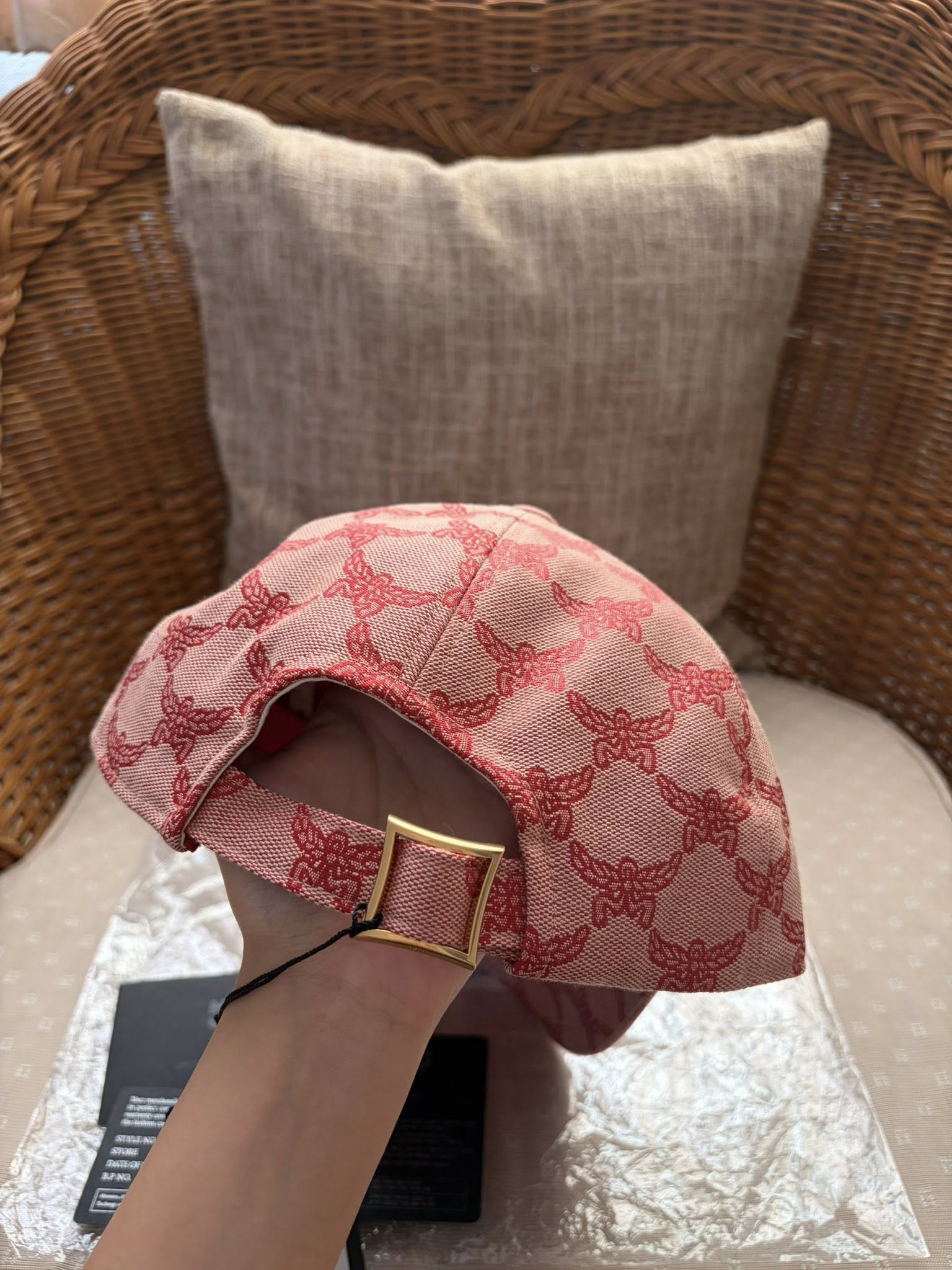 MCM Heart Logo Cap in Lauretos Jacquard - Image 5