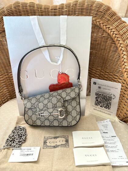 Gucci Horsebit 1955 Asymmetric Mini Bag