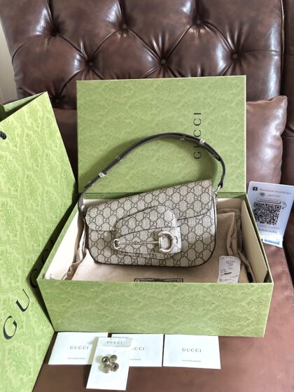 Gucci Horsebit 1955 Asymmetric Small Bag