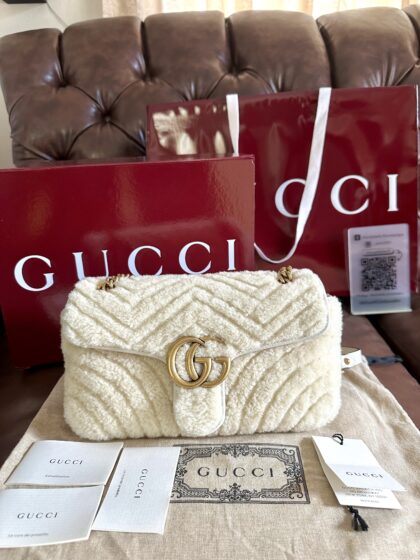 Gucci Marmont Shearling Small Shoulder bag