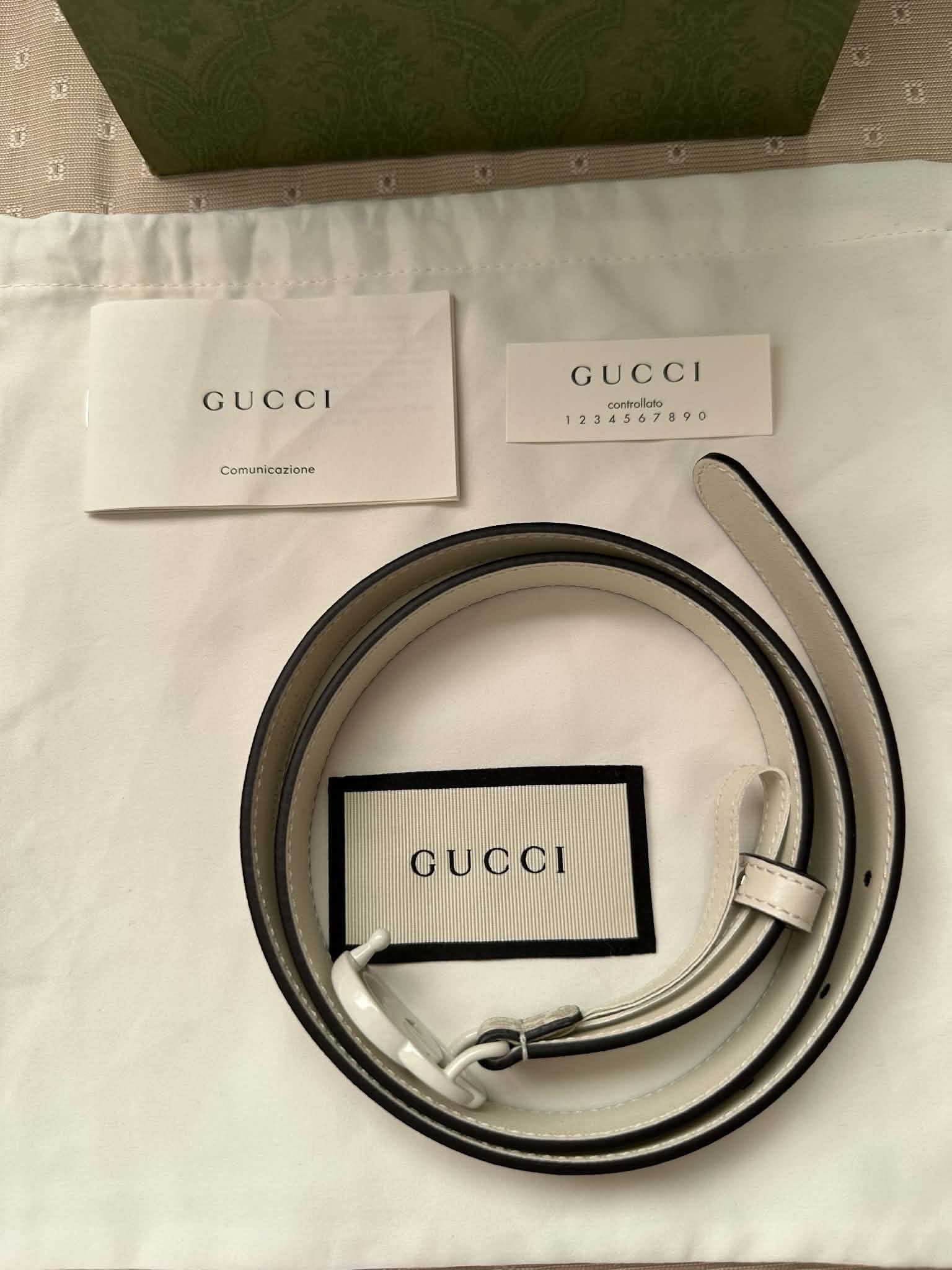 Gucci Marmont Belt GG Coated Canvas - Image 3